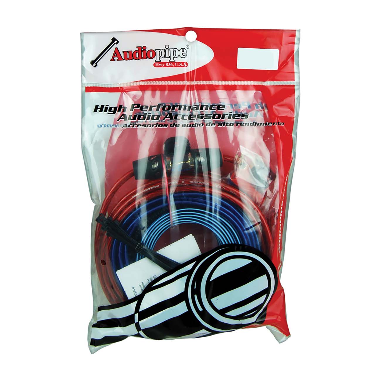 BMS1500SX - Audiopipe 8 Gauge Amplifier Wiring Kit - 1500 Watts