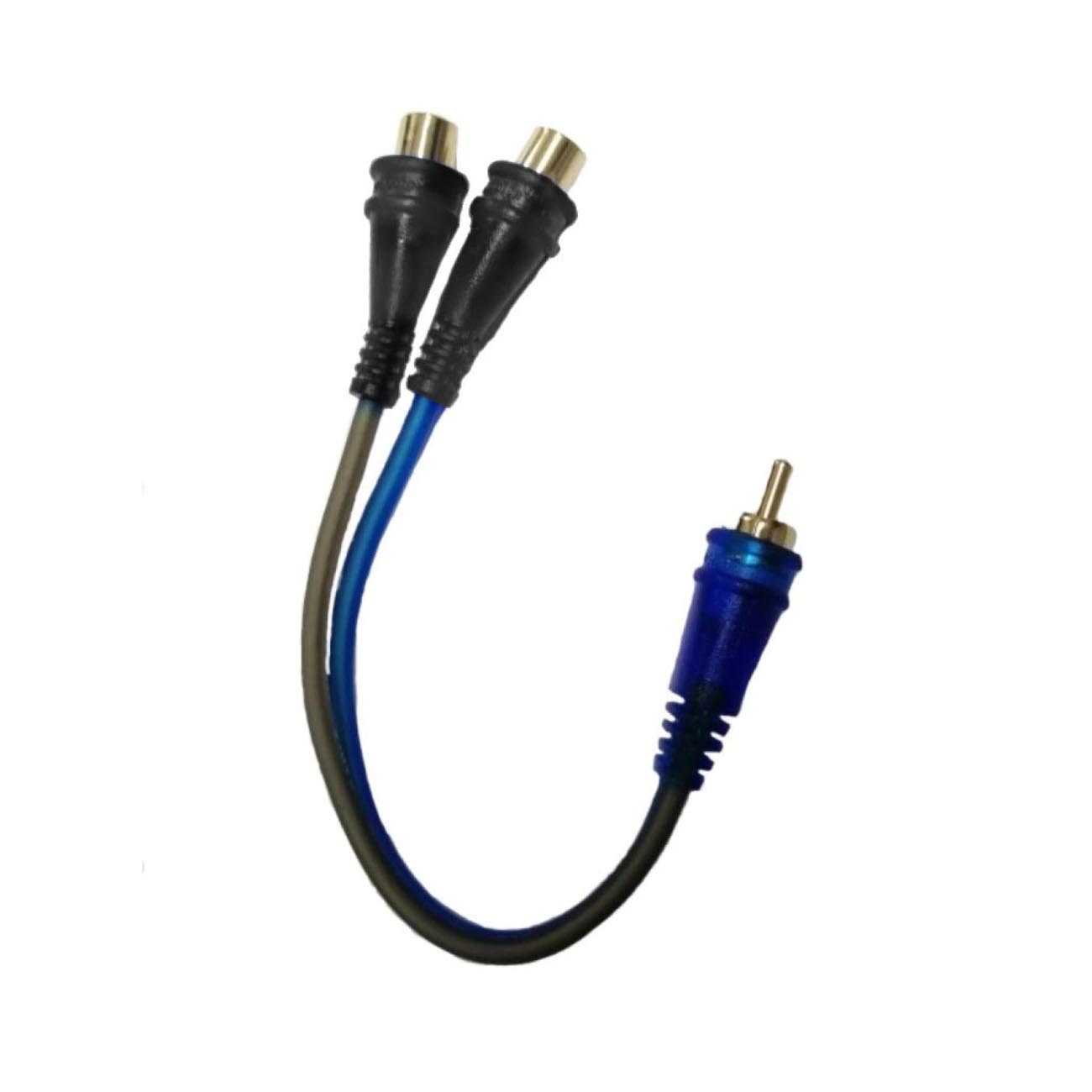 BMVBLSYM2F - Audiopipe 1M/2F Y-Splitter Superflex RCA Cable (10 Pack)