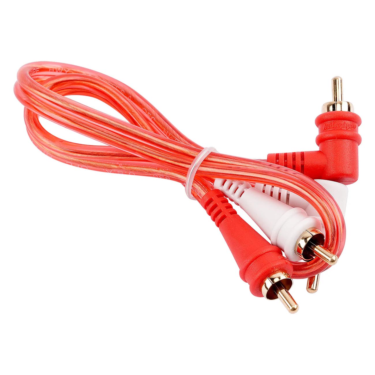 BMVGRA1.5 - Audiopipe RIGHT ANGLE BIN-MASTER SERIES 1.5 Foot RCA Cable (Bulk Bag - 10 Qty inside)