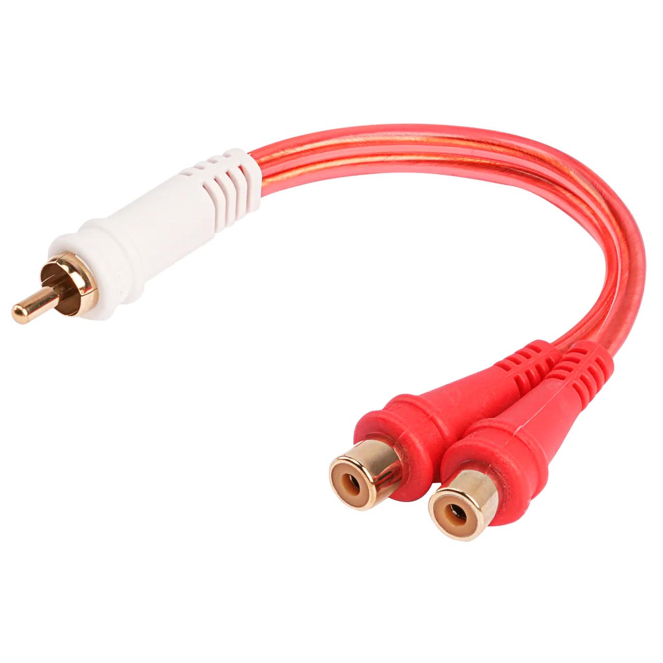 BMVGYM2F - Audiopipe Oxygen Free 1M/2F Y-Splitter RCA Cable