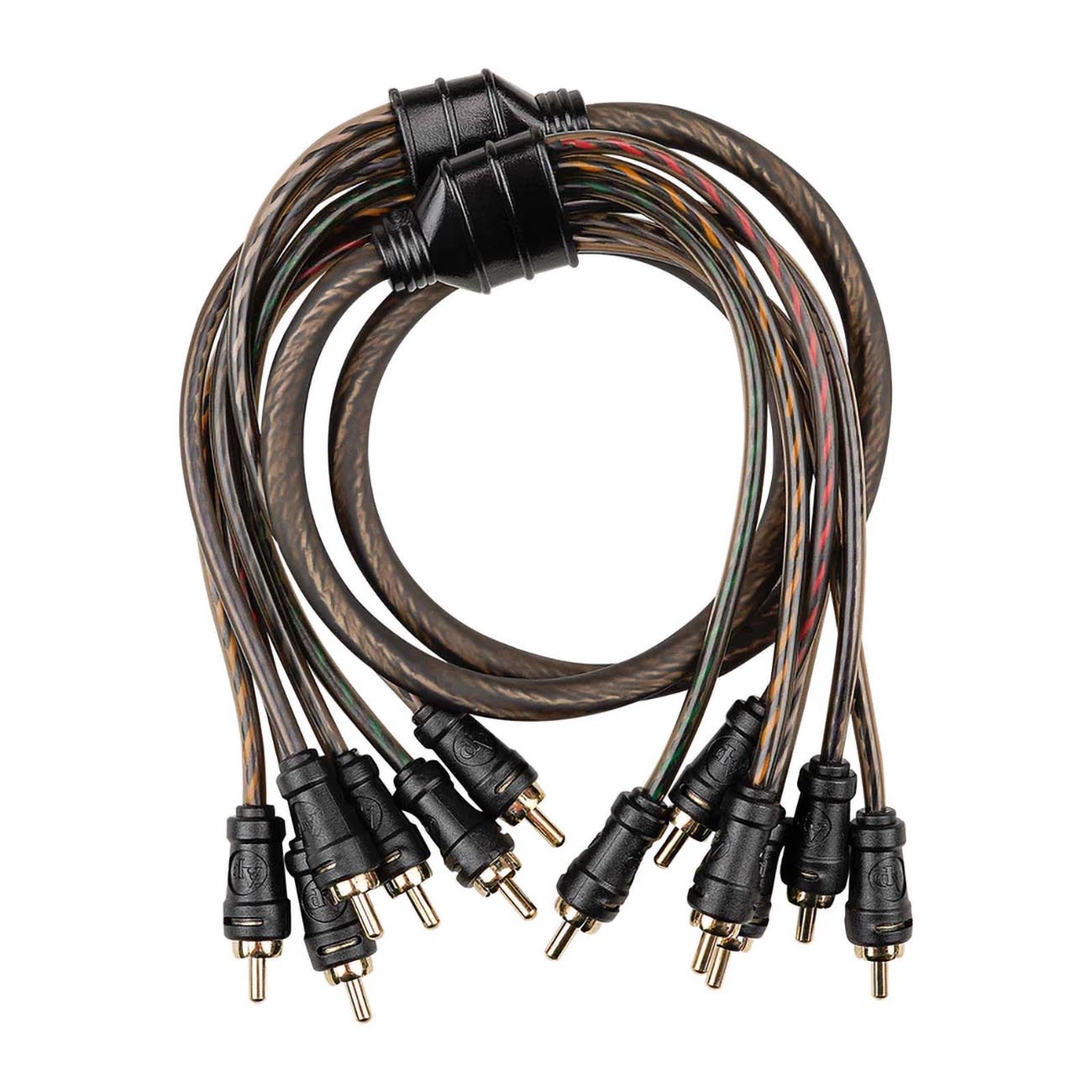 CPPMC3 - Audiopipe 3FT Length - 6-Channel Interconnect Cable for Car / Motorcycle Audio
