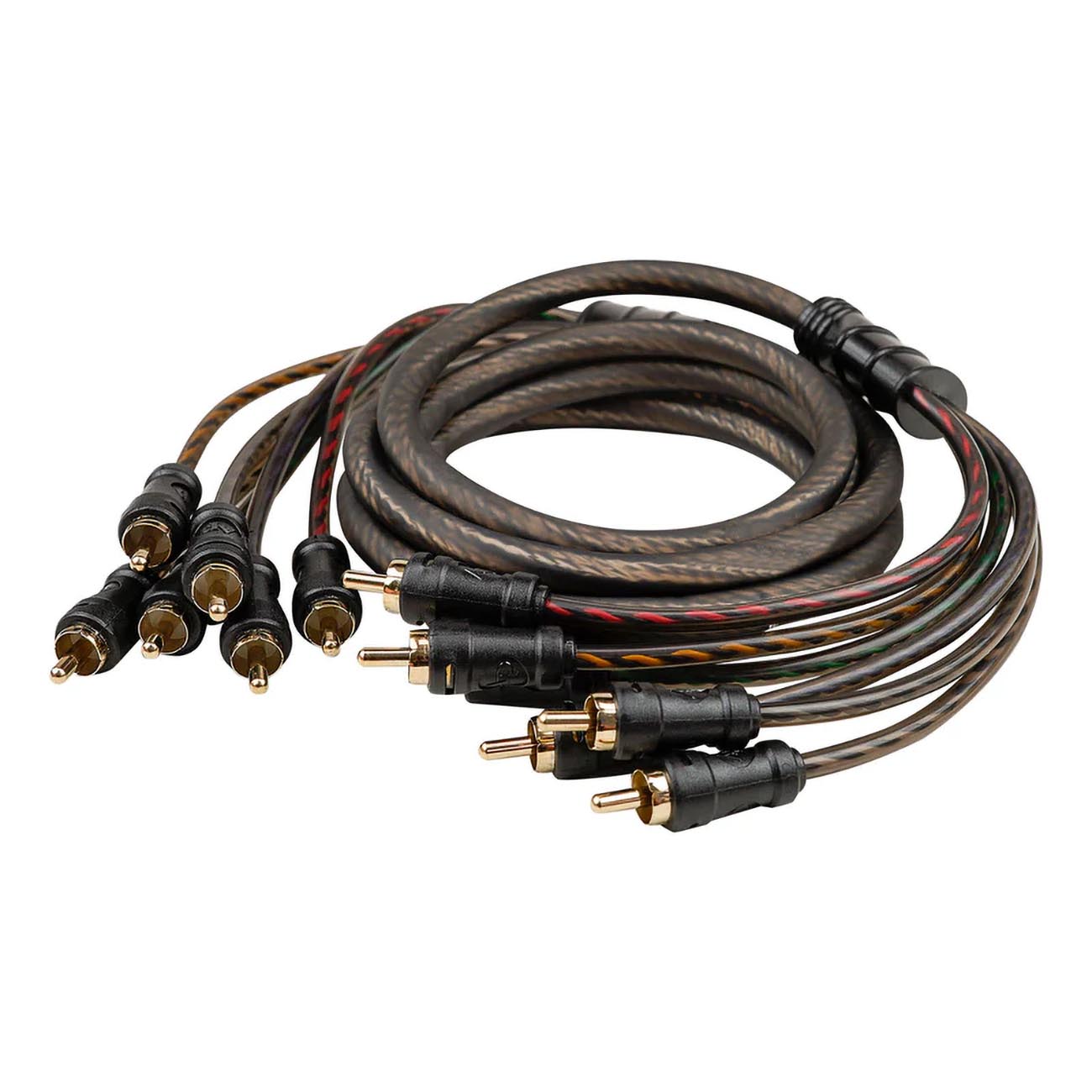 CPPMC6 - Audiopipe 6FT Length - 6-Channel Interconnect Cable for Car / Motorcycle Audio