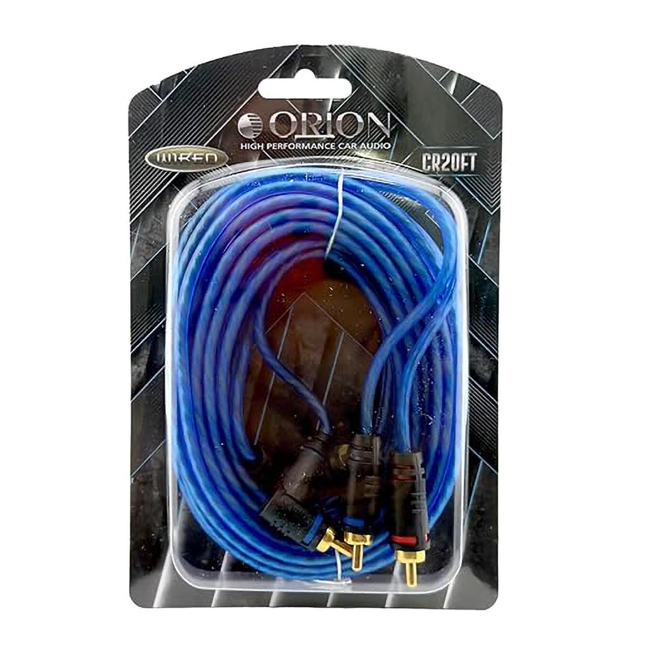 CR20FT - Orion 20' CCA 2-Channel RCA Cable - Translucent Blue