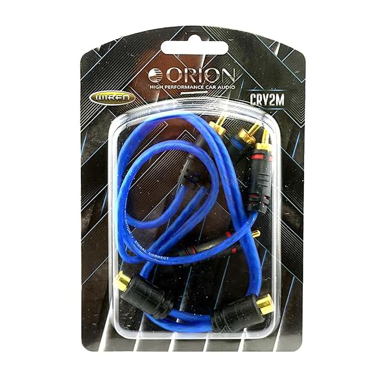 CRY2M - Orion 1 Female/2 Male RCA Y-Cable - Translucent Blue (2-Pack)