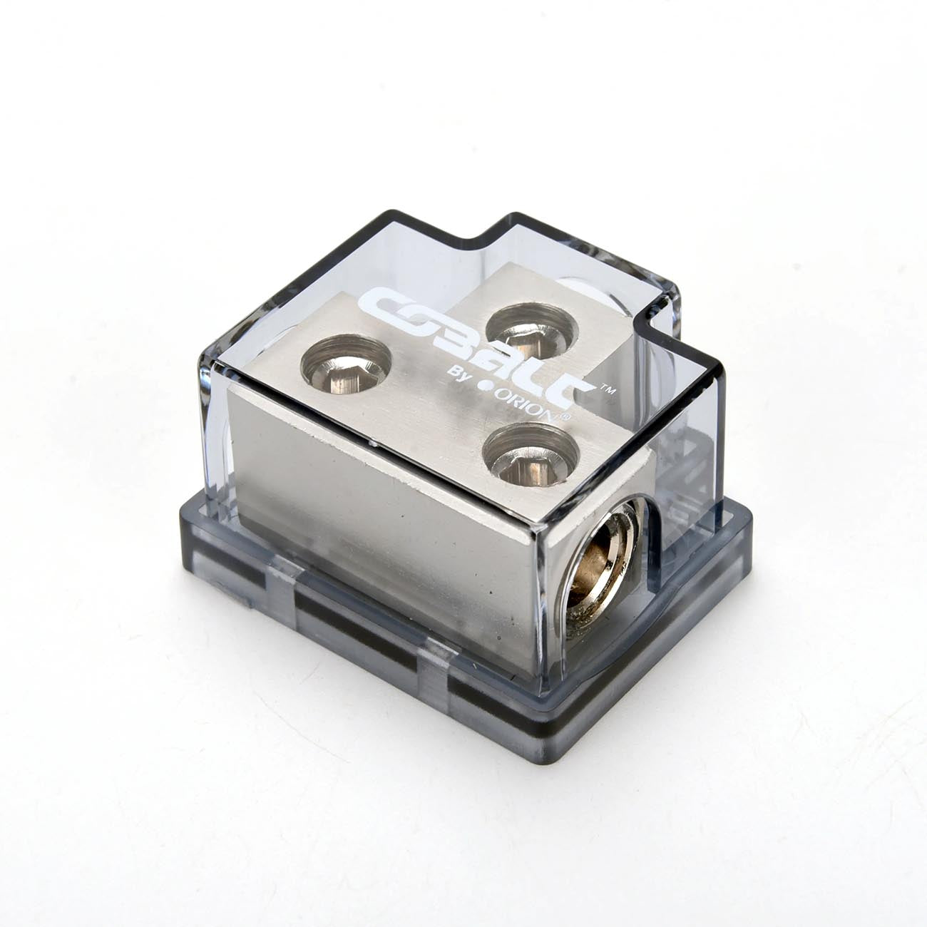 DB20204 - Orion Cobalt Series T-Style (1) 0/2 Ga. In / (2) 0/4 ga. Out Distribution Block