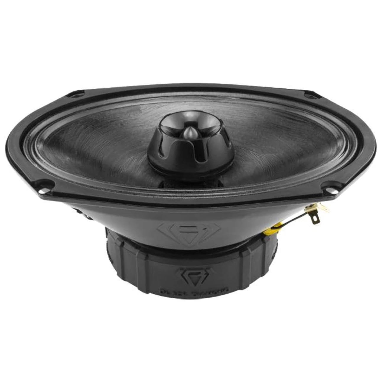 DIAXT69 - Black Diamond 6x9" Mid-range LoudSpeaker With Bullet Tweeter Built In 4-Ohm 550 Watts