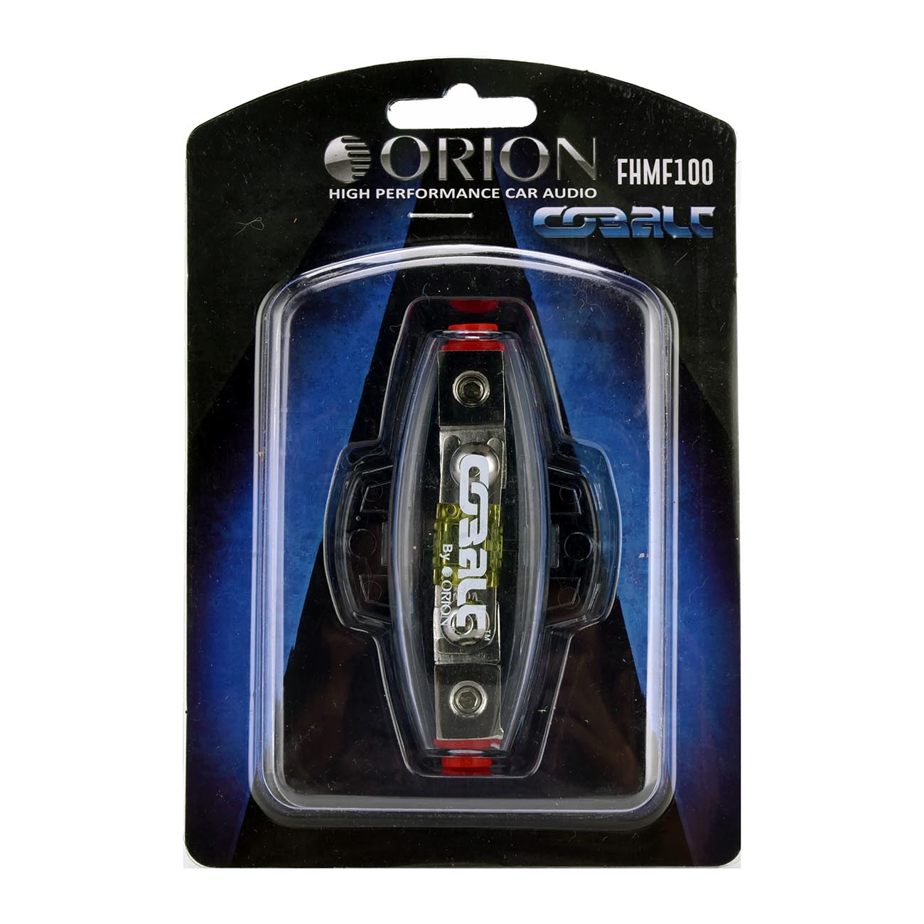 FHMF100 - Orion Cobalt Mini ANL Fuse Holder 4/8 ga. In/Output with Adapter and 100A Fuse