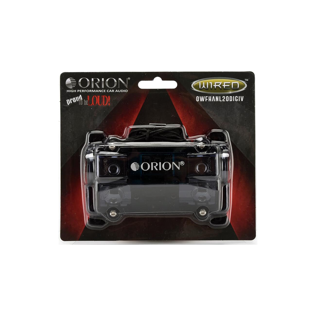 OWFHANL20DIGIV - Orion Wired Series ANL Fuse Holder - 0/2 ga. In/Output with 150A Fuse & Digital Volt Meter
