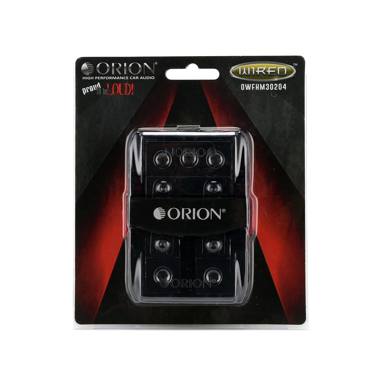 OWFHM30204 - Orion Wired Series MINI ANL Power Distribution Block: (3) 0/2 Inputs (2) 2/4 Gauge Out with (2) 100