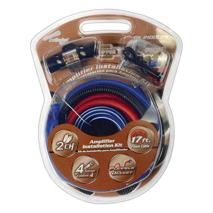 PK2100CPR - Audiopipe 4 Gauge Amplifier Wiring Kit 100% Copper - 2100 Watts