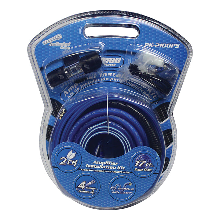PK2100PS - Audiopipe 4 Gauge Amplifier Wiring Kit - 2100 Watts