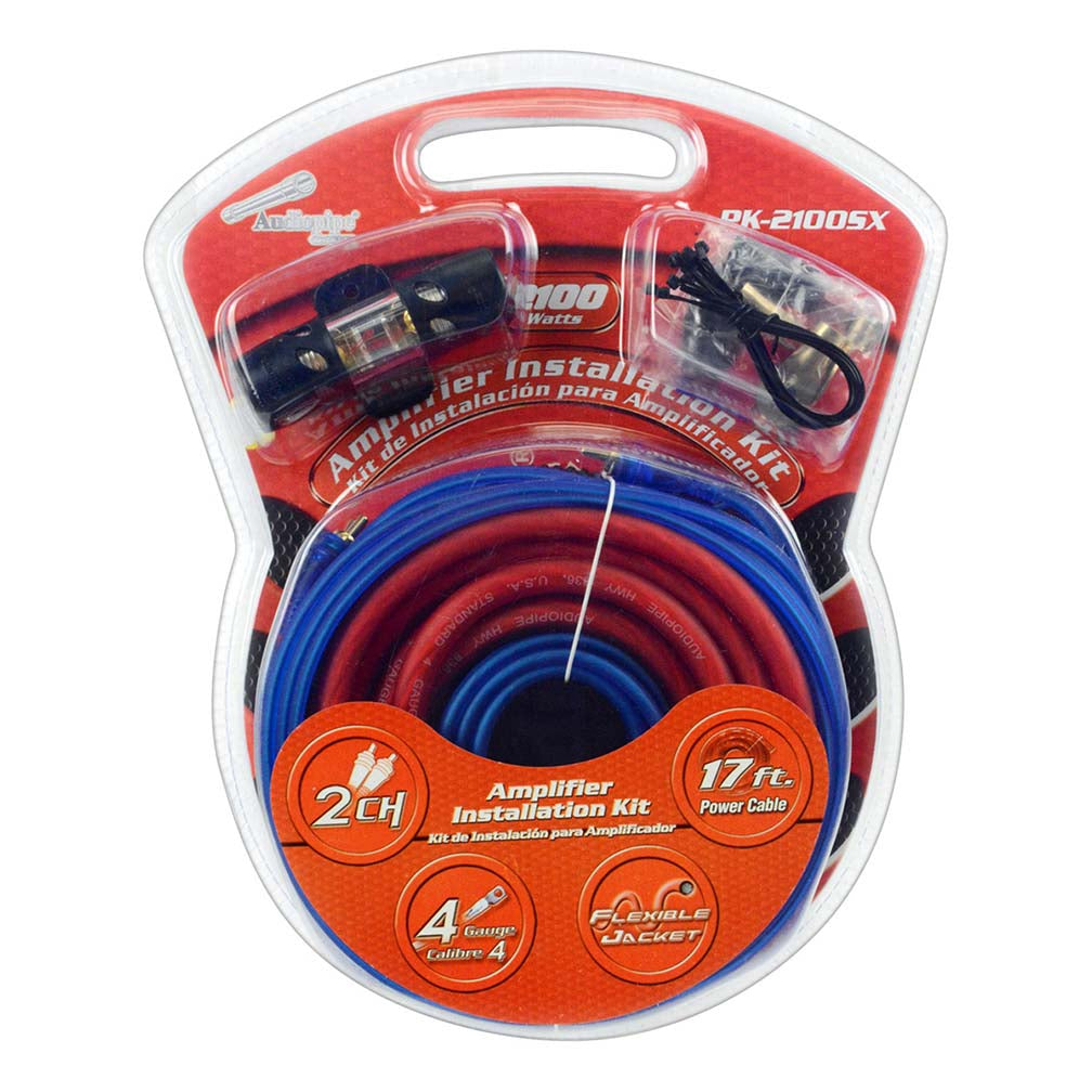 PK2100SX - Audiopipe 4 Gauge Amplifier Kit - 2100 Watts