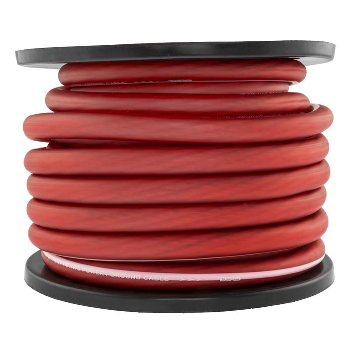 PW10GA50RD - DS18 Ultra Flex CCA Power Wire 1/0 Gauge 50 Foot - Red