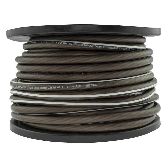 PW4GA100BK - DS18 4-GA Ultra Flex CCA Ground Power Cable 100' Black