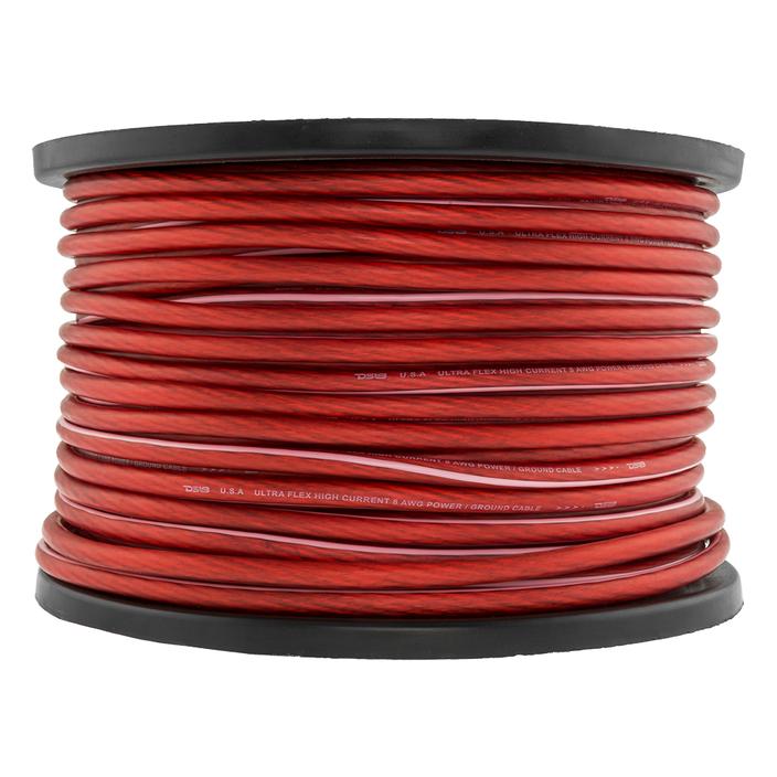 PW8GA250RD - DS18 Ultra Flex CCA Power Wire 8 Gauge 250 Foot - Red