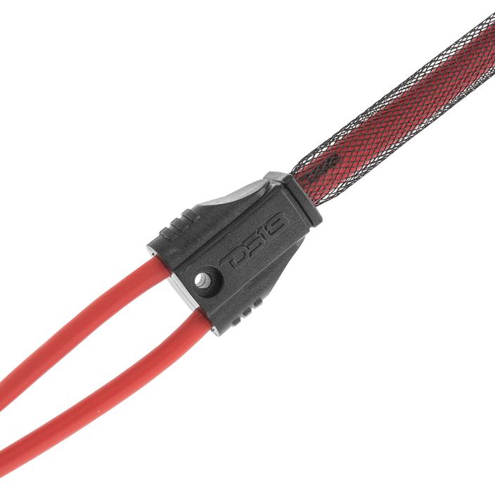 R1F2M - DS18 12" Ultra Flex 100% Copper OFC RCA Y-Cable: 1 Female to 2 Male