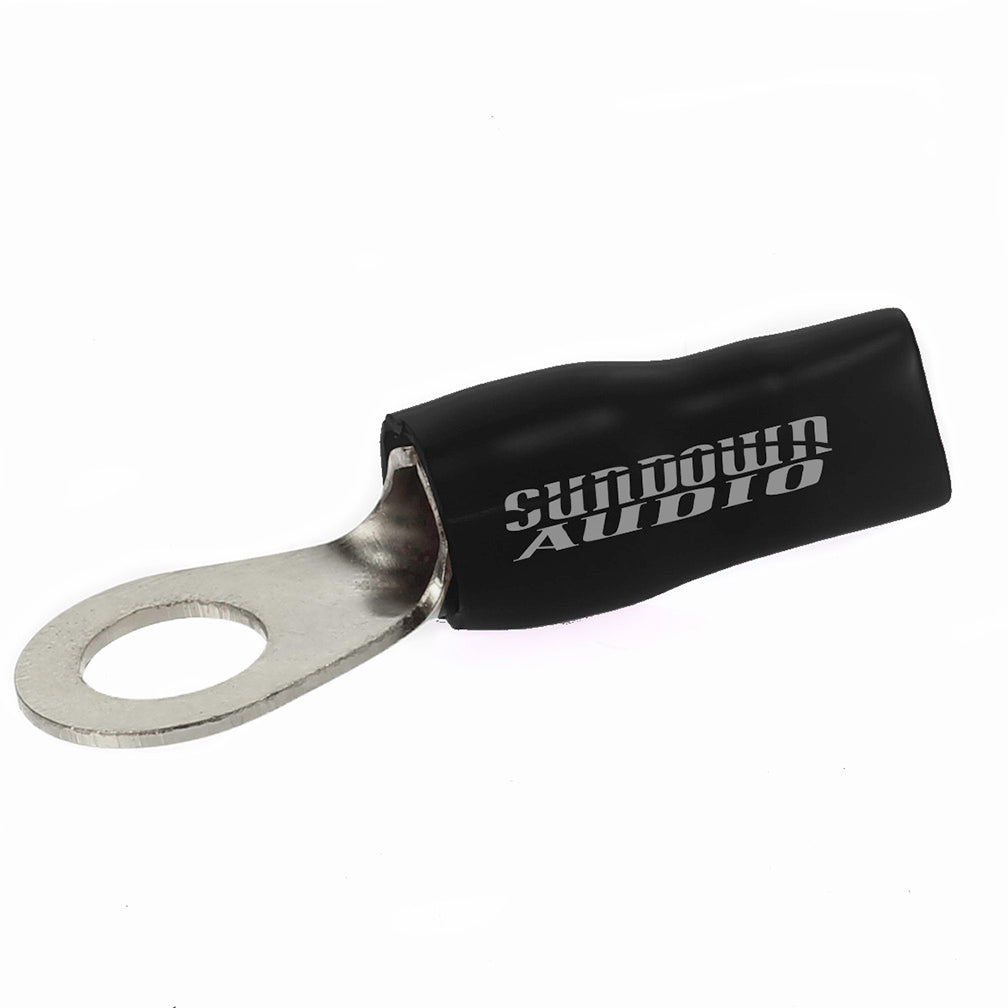 SDRT8BK - Sundown Audio Ring Terminal 8AWG Black (20pcs)