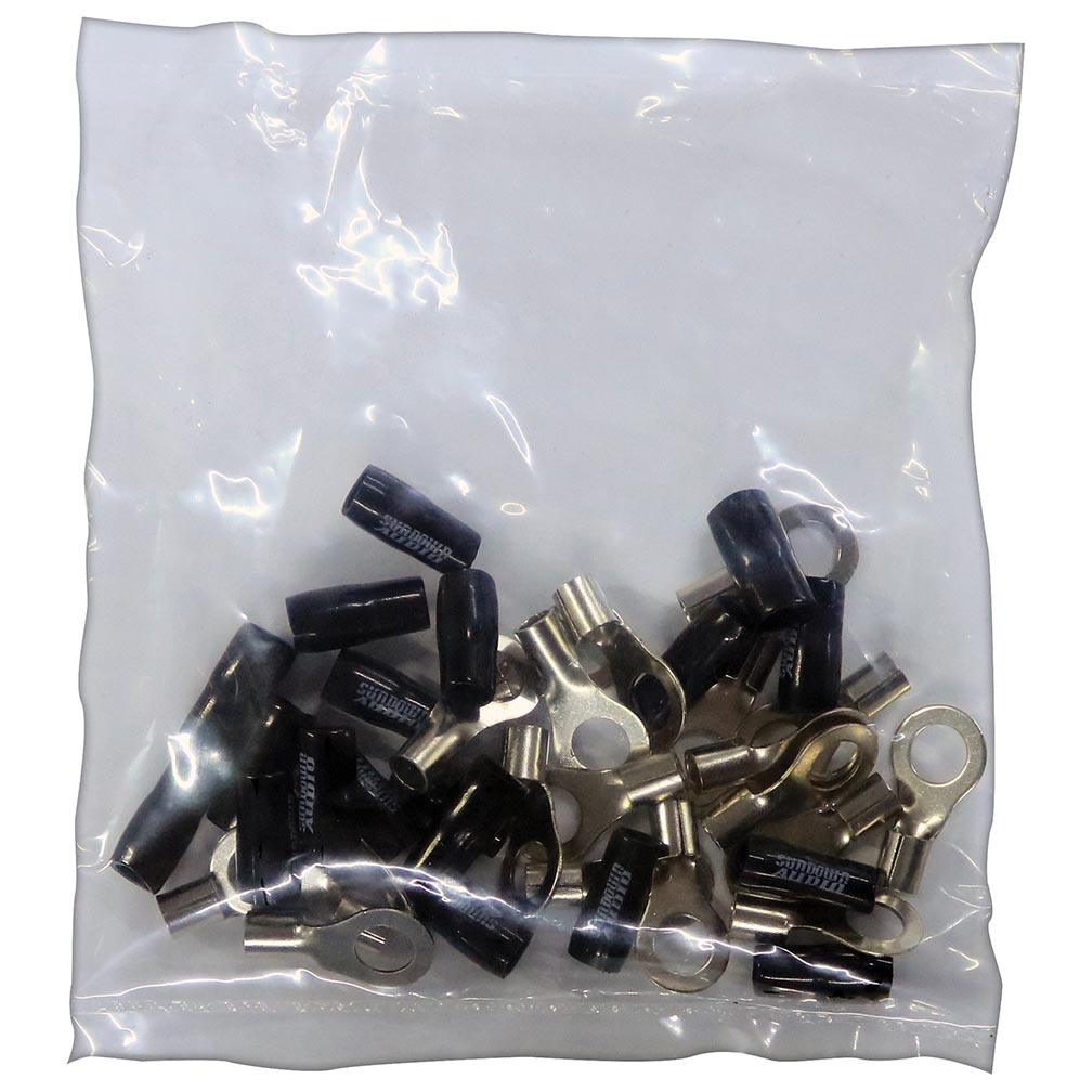 SDRT8BK - Sundown Audio Ring Terminal 8AWG Black (20pcs)