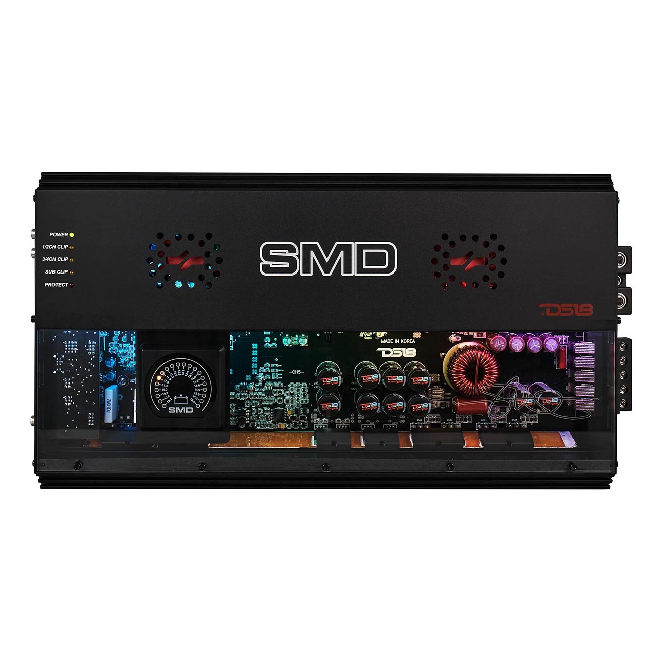 SMD28005 - DS18 Steve Meade Design Amplifier 5 Channel Stereo Full Range & Subwoofer Monoblock 2800 Watts