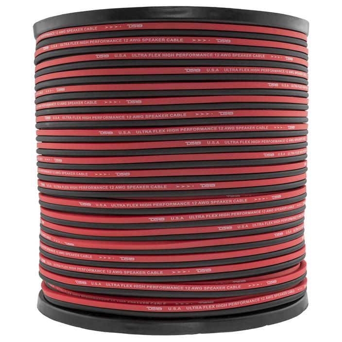 SW12GA500RB - DS18 Ultra Flex CCA Speaker Wire 12 Gauge 500 Foot – Red/Black