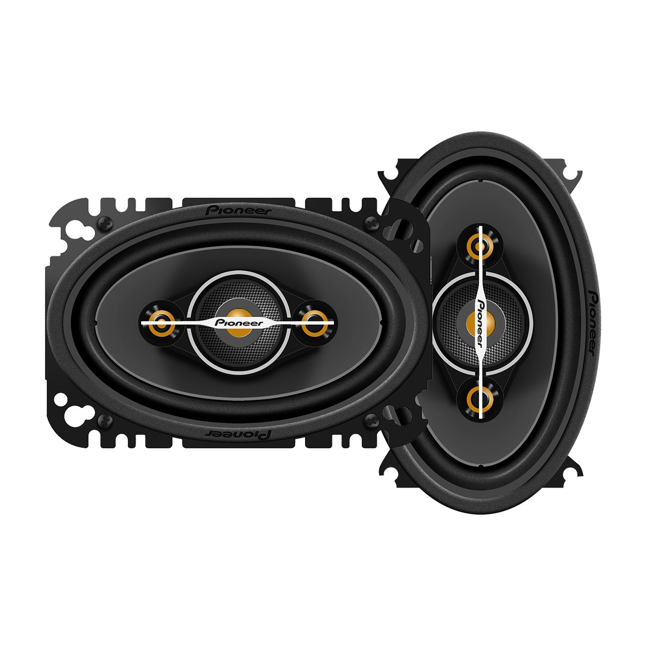 TSA4671F - Pioneer 4x6″ 4-Way Full Range Speakers (Shallow Mount) - 210 Watts Max / 30 RMS (Pair)