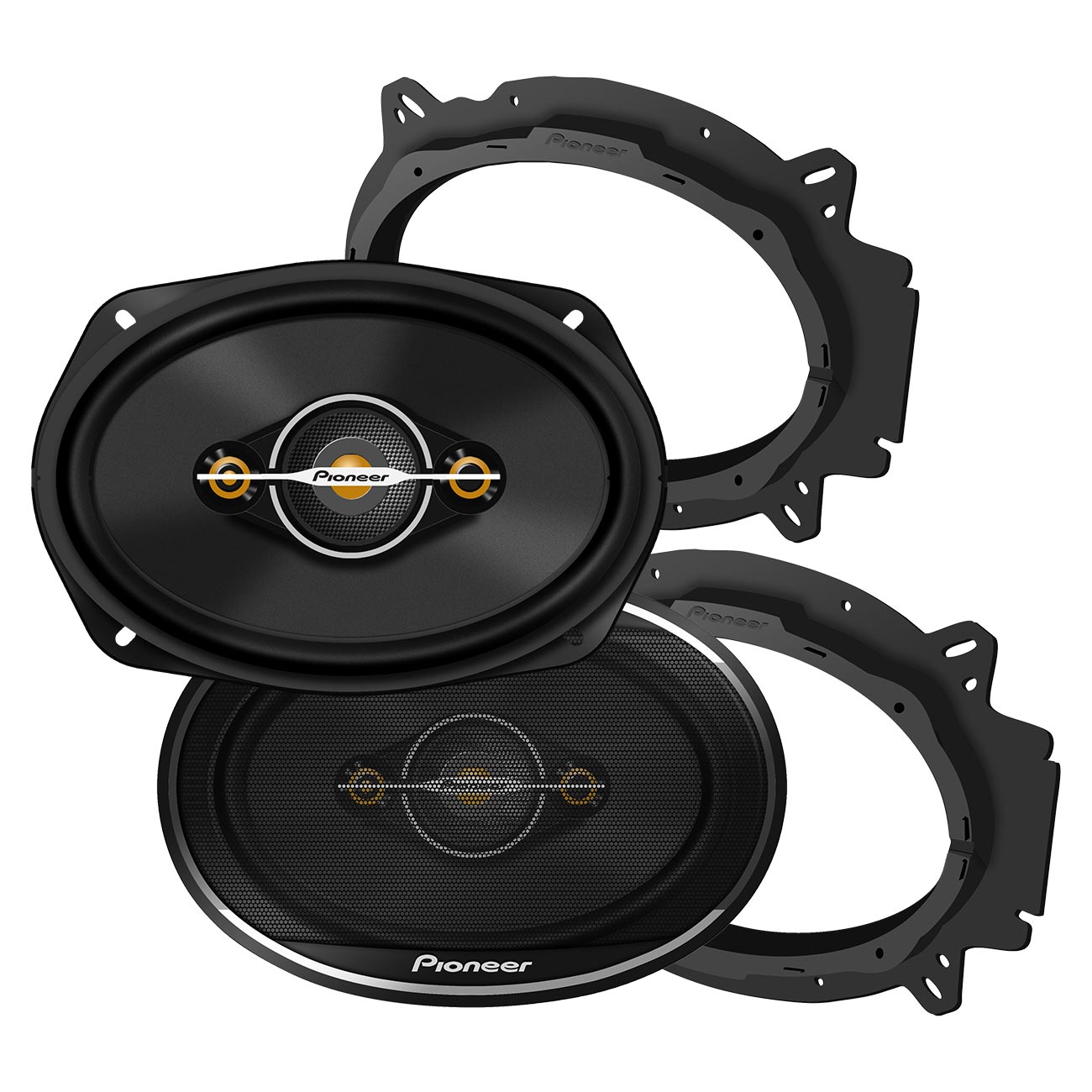 TSA6961F - Pioneer 6x9″ 4-Way Full Range Speakers (Shallow Mount) - 450 Watts Max / 90 RMS (Pair)