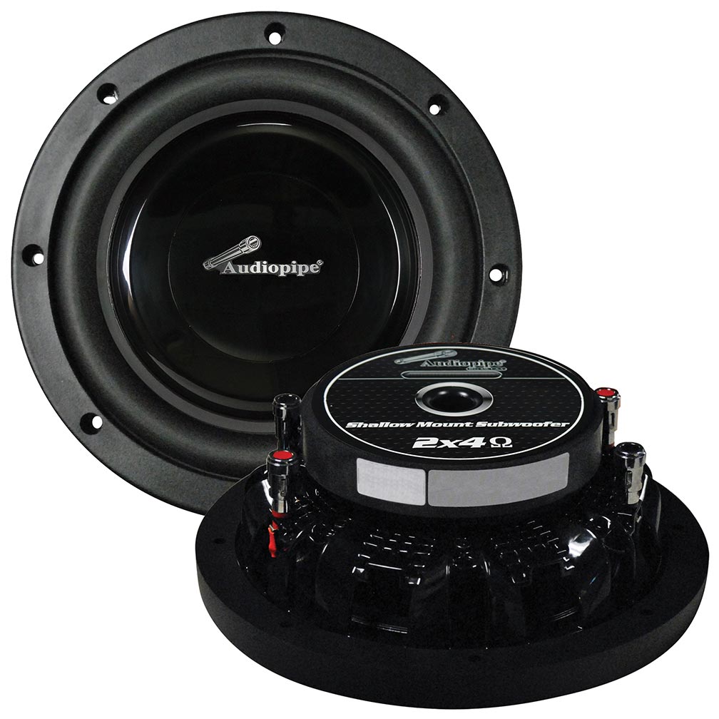 TSFA80 - Audiopipe 8" Shallow Mount Woofer 300W Max 4 Ohm DVC