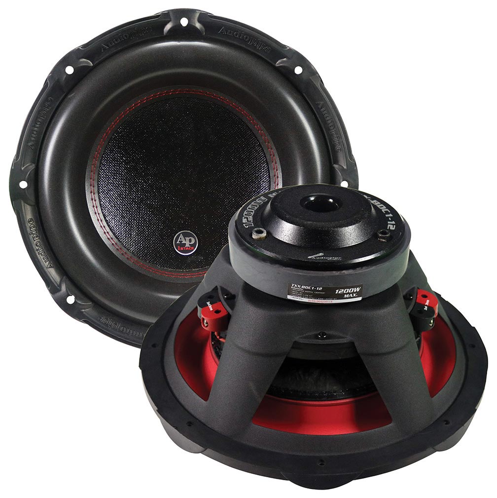 TXXBDC112 - Audiopipe 12" Woofer 1200W Max 4 Ohm DVC