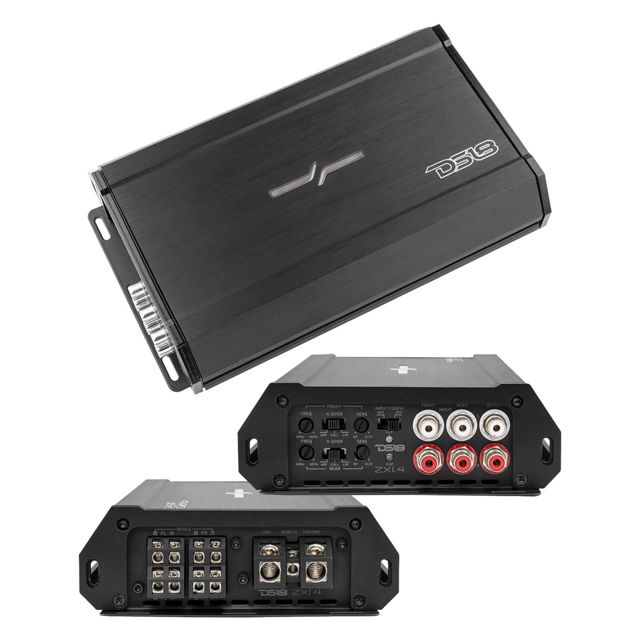 ZXI4 - DS18 Compact 4 Channel Amplifier 740W RMS/ 2200W Max