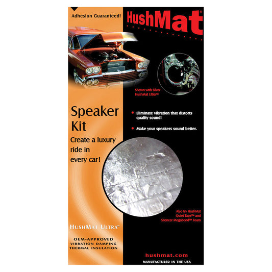 10110 - HushMat Ultra Speaker Kit (4) 6 x 12-Black Foil 2 Sq. Ft.