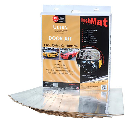 10201 - HushMat Ultra Door Kit Silver-ten 12"x12" Sheets (10 sq. ft.)
