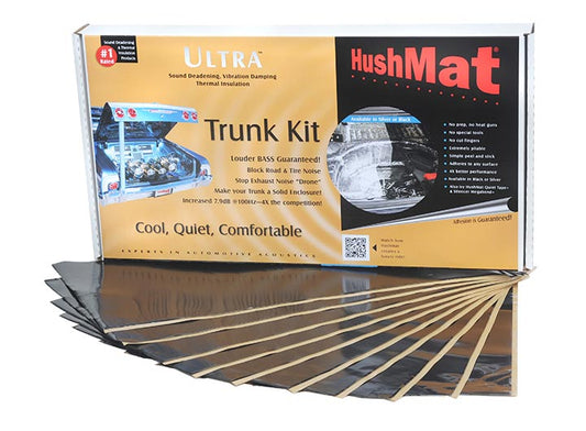 10300 - Hushmat Ultra Insulating/Damping Material Trunk Kit-Black; 10 Sheets; 12 in. x 23 in