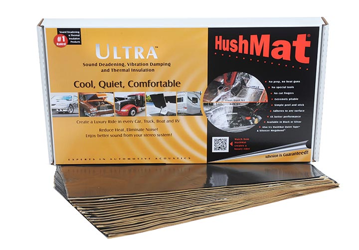 10400 - Hushmat Floor/Dash Kit  Black; 20 Sheets; 12 in. x 23 in.; 38.75 sq. ft.