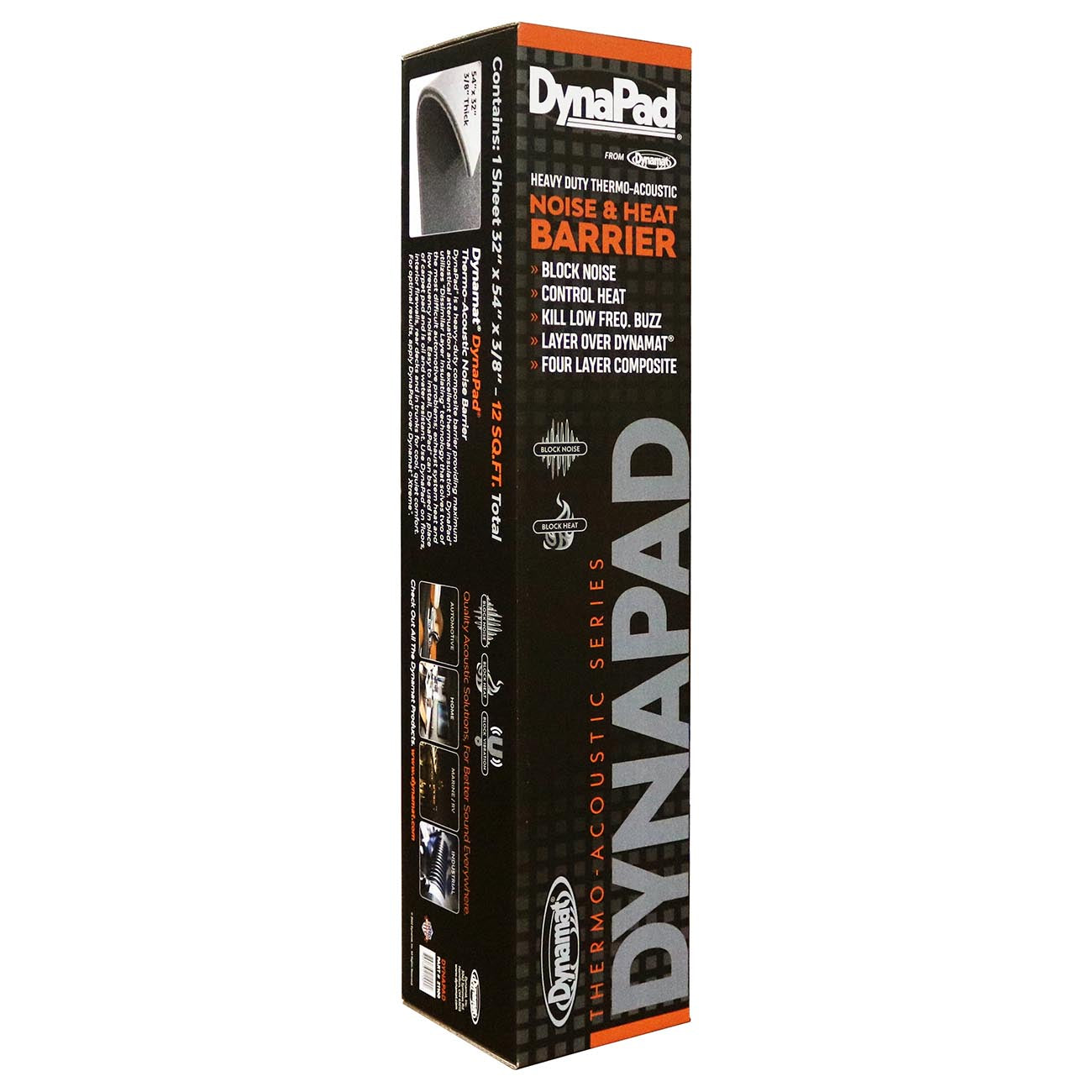 21100 - Dynamat DynaPad 3/8" Thick Liner 12 sq. ft.