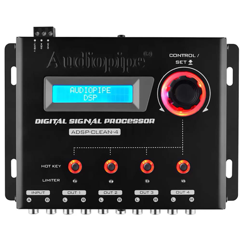 ADSPCLEAN4 - Audiopipe 1in 4 out Digital Signal Processor