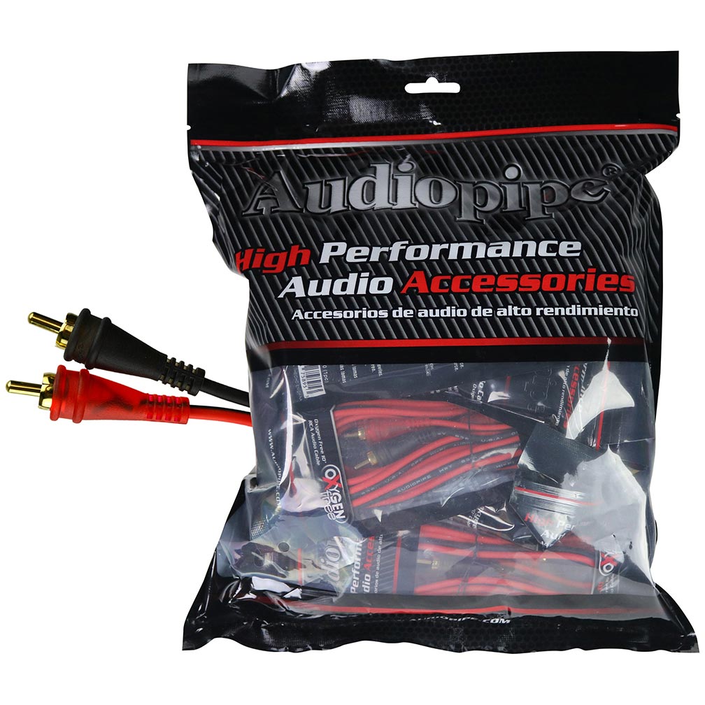 AMF12 - Audiopipe 12ft Oxygen Free RCA Cable - 10pcs per bag