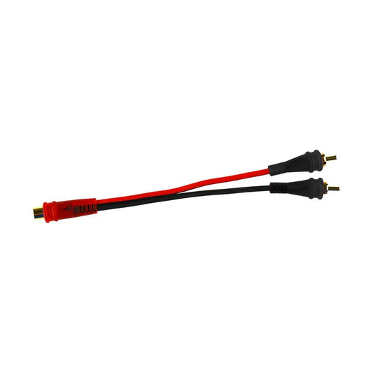 AMFVYF2M - Audiopipe Oxygen Free 1F/2M Y-Splitter RCA Cable with Gold Connectors