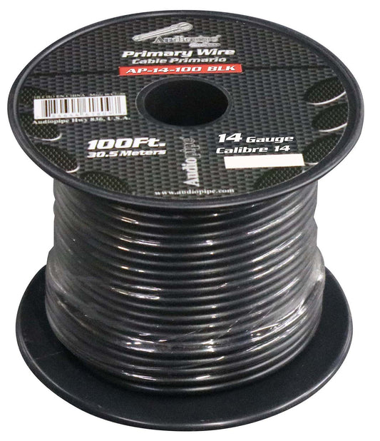 AP14100BK - Audiopipe 14 Gauge 100Ft Primary Wire Black