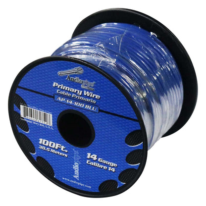 AP14100BL - Audiopipe Primary Wire 14-Gauge 100 Foot Spool - Blue