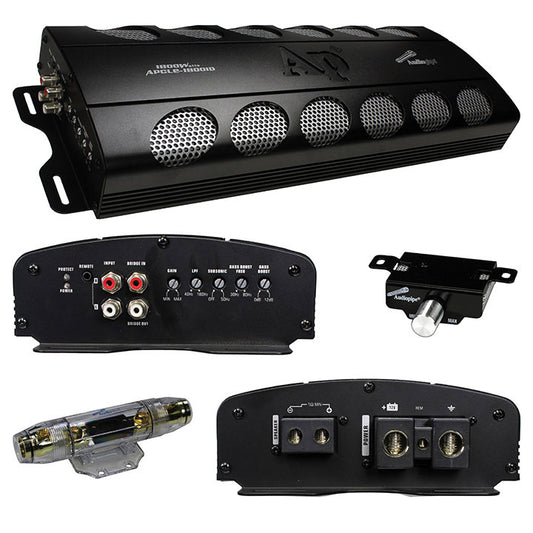 APCLE18001D - Audiopipe 1800W Class D amplifier remote woofer control