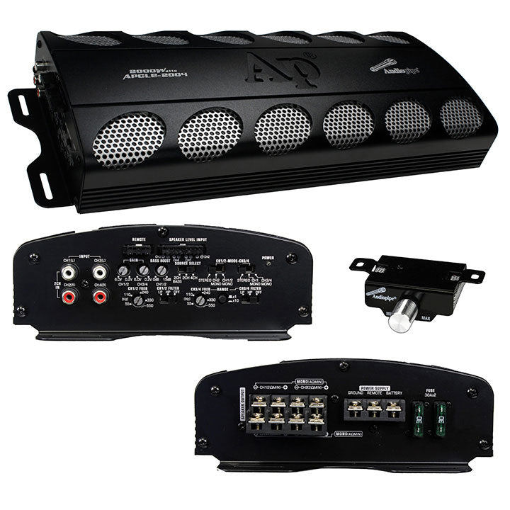 APCLE2004 - Audiopipe 4 Channel Amplifier 2000 Watts