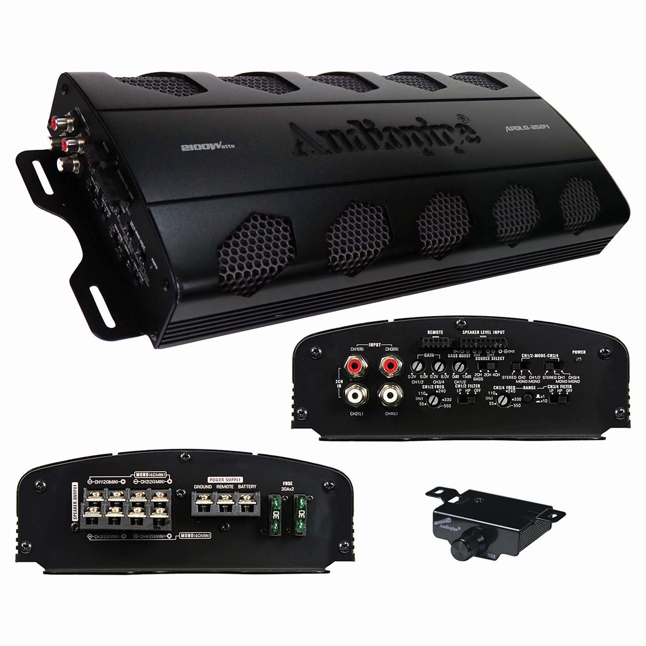 APDLO2504 - Audiopipe Dealer Line 4 Channel Amplifier 2100W Max