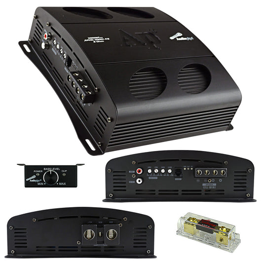 APHD30001F2 - Audiopipe Class D Full Bridge High Power Amplifier 3000 Watts Mono 2 ohm Stable