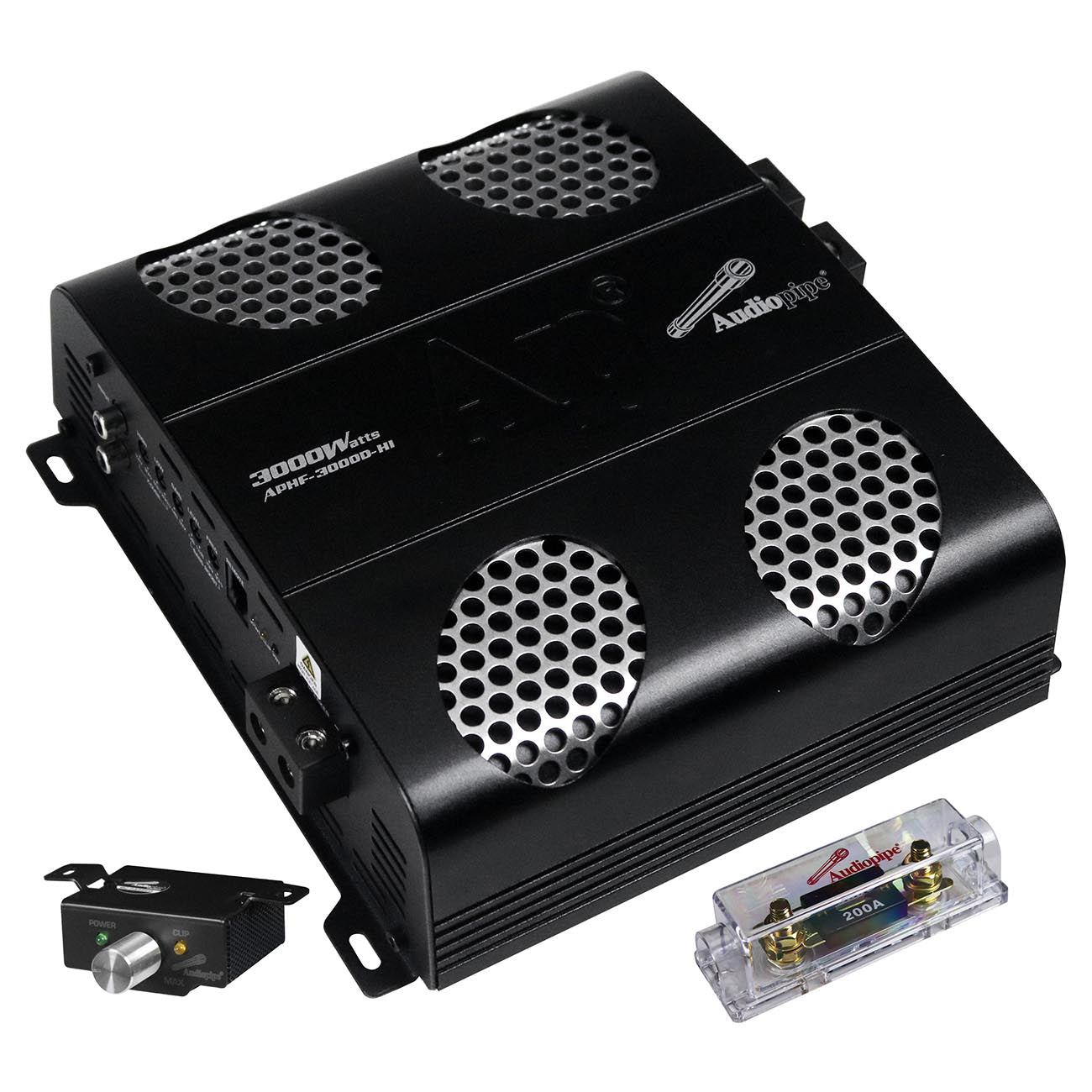APHF3000DH1 - Audiopipe Full Range Class D Monoblock Amplifier 3000 Watts