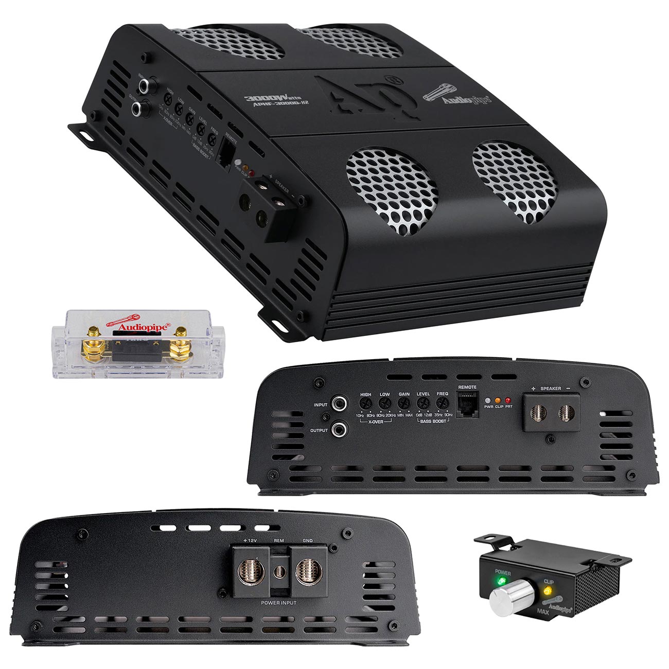 APHF3000DH2 - Audiopipe Full Range Class-D Monoblock Amplifier 3000W RMS