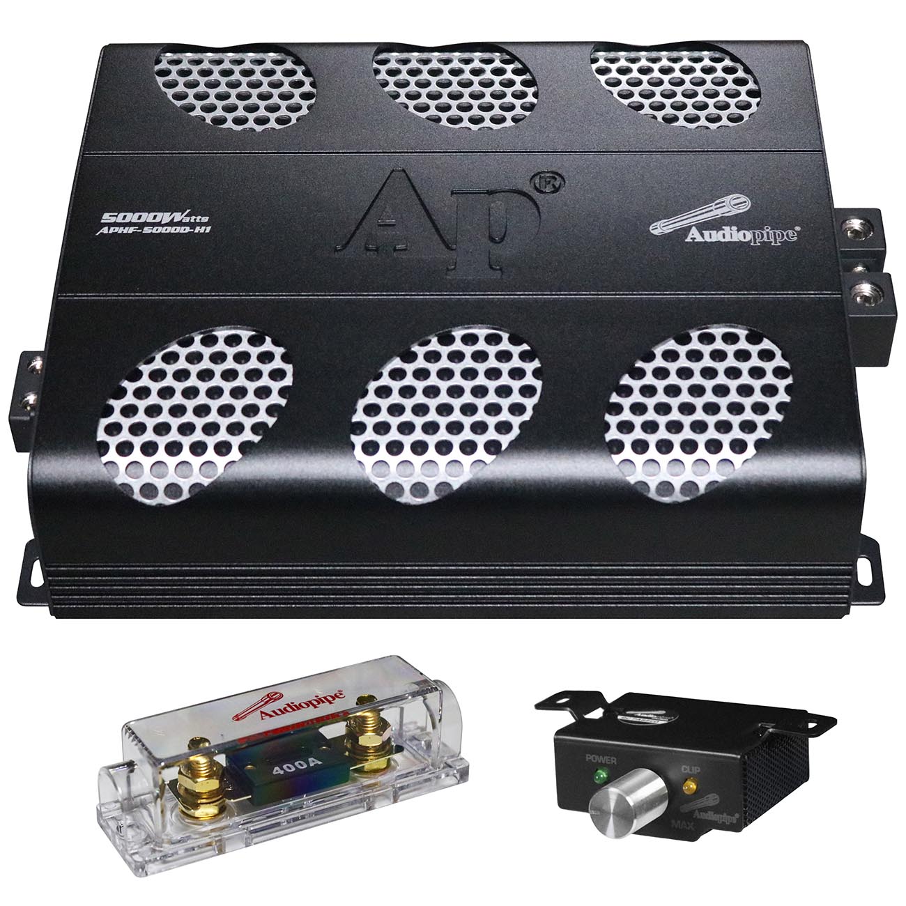 APHF5000DH1 - Audiopipe Full Range Class D Monoblock Amplifier 5000 Watts