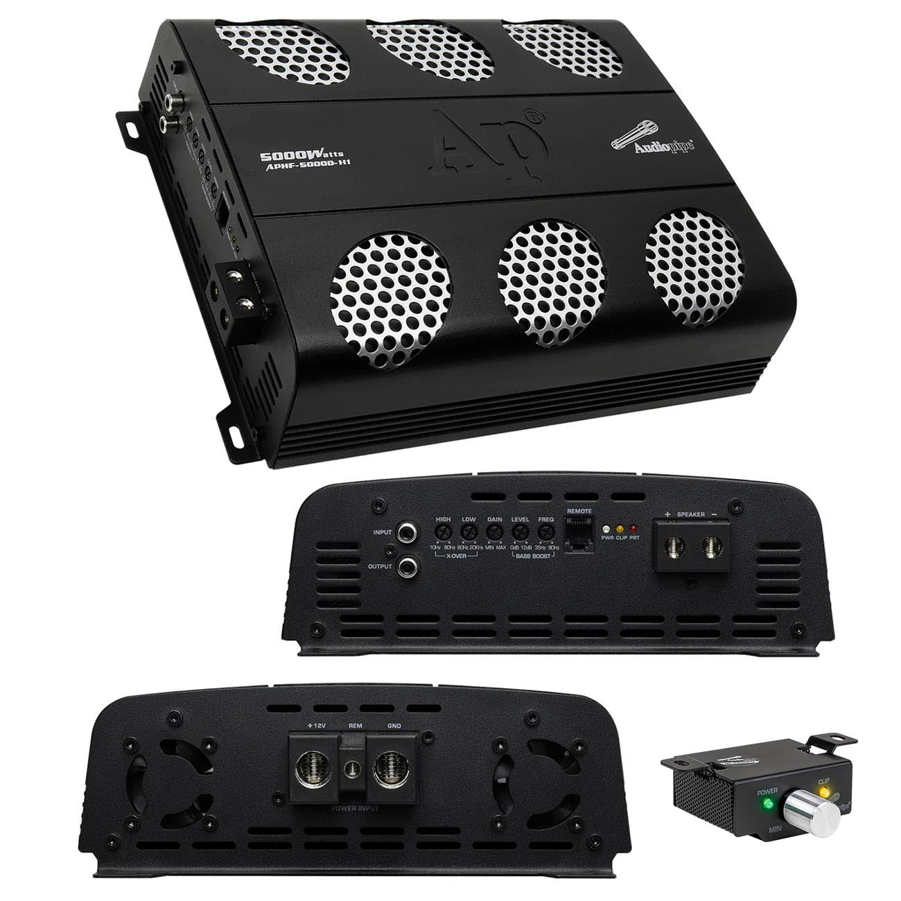 APHF5000DH2 - Audiopipe Full Range Class D Monoblock Amplifier 5000 Watts