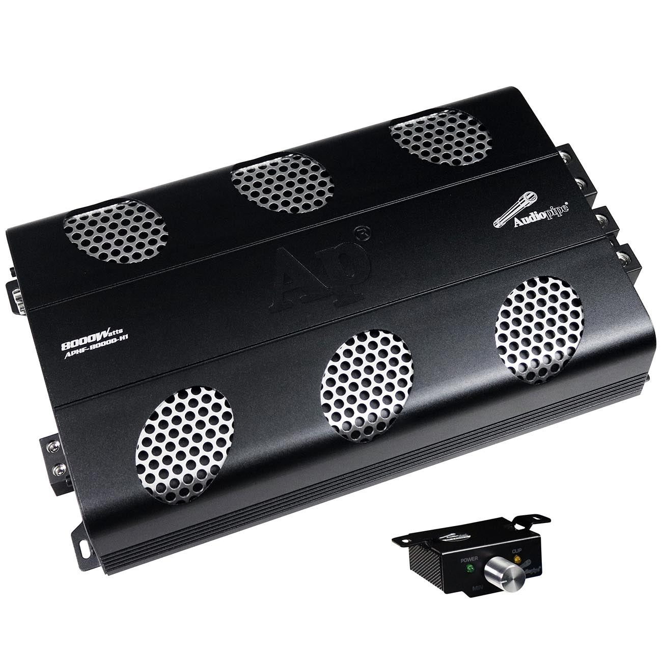 APHF8000DH1 - Audiopipe Full Range Class D Monoblock Amplifier 8000 Watts