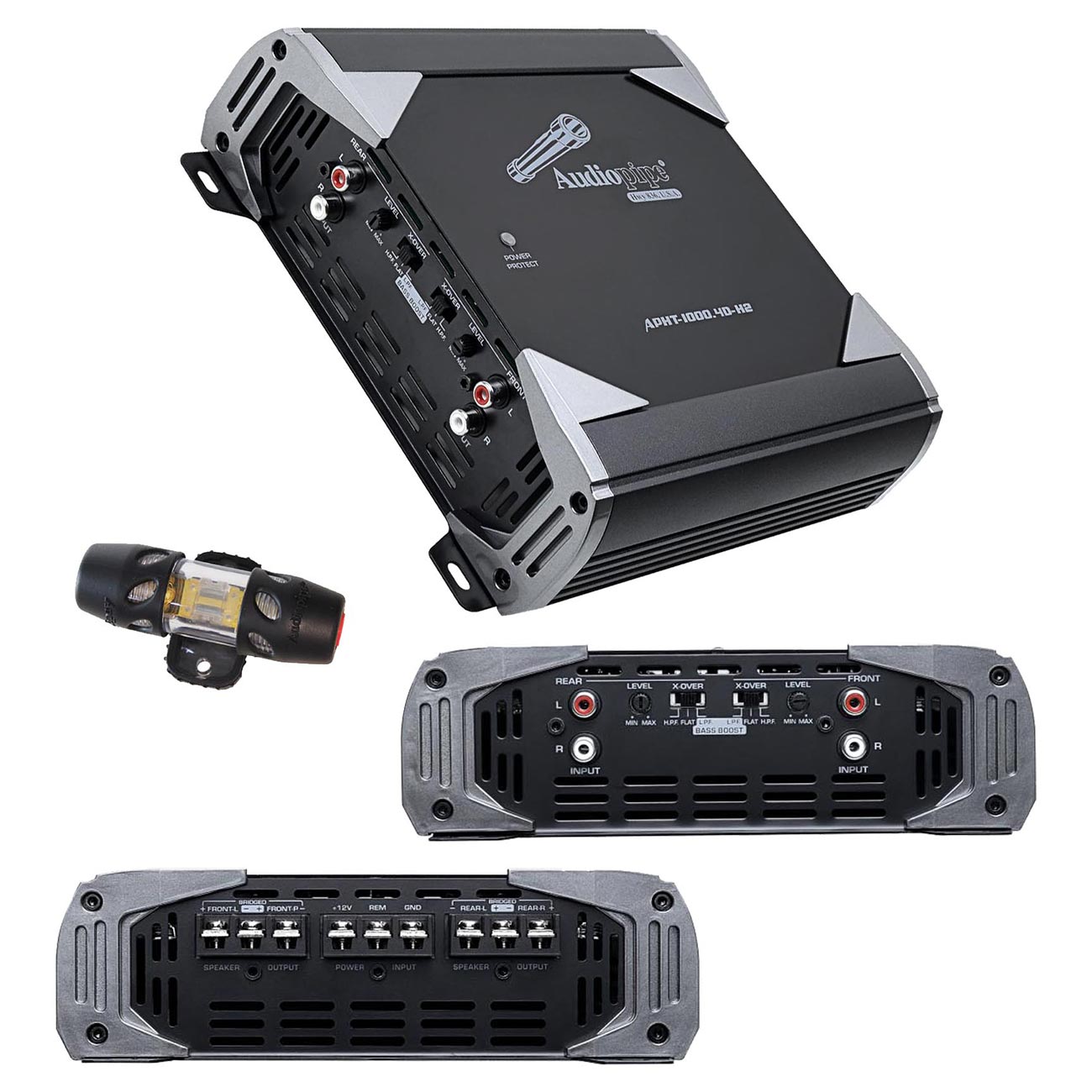 APHT10004DH2 - Audiopipe Full Range 4 Channel Amplifier 2500W MAX