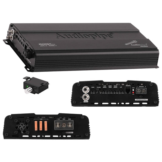 APLX15001 - Audiopipe Mini Monoblock Amplifier 1500W MAX
